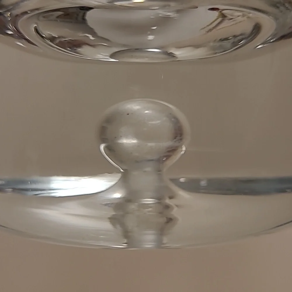 Glass Beer Mug with Bubble in Base
